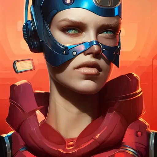 Image similar to by Kilian Eng, by Sandra Chevrier, high quality 3d rendered portrait, extremely attractive female mechanical android, octane render, cgsociety