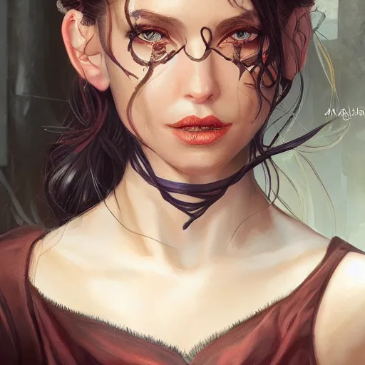 Image similar to character portrait by Magali Villeneuve and Steve Argyle,Livia Prima,dress,fantasy art,beautiful,artstation,trending on deviantart,intricate details,masterpiece