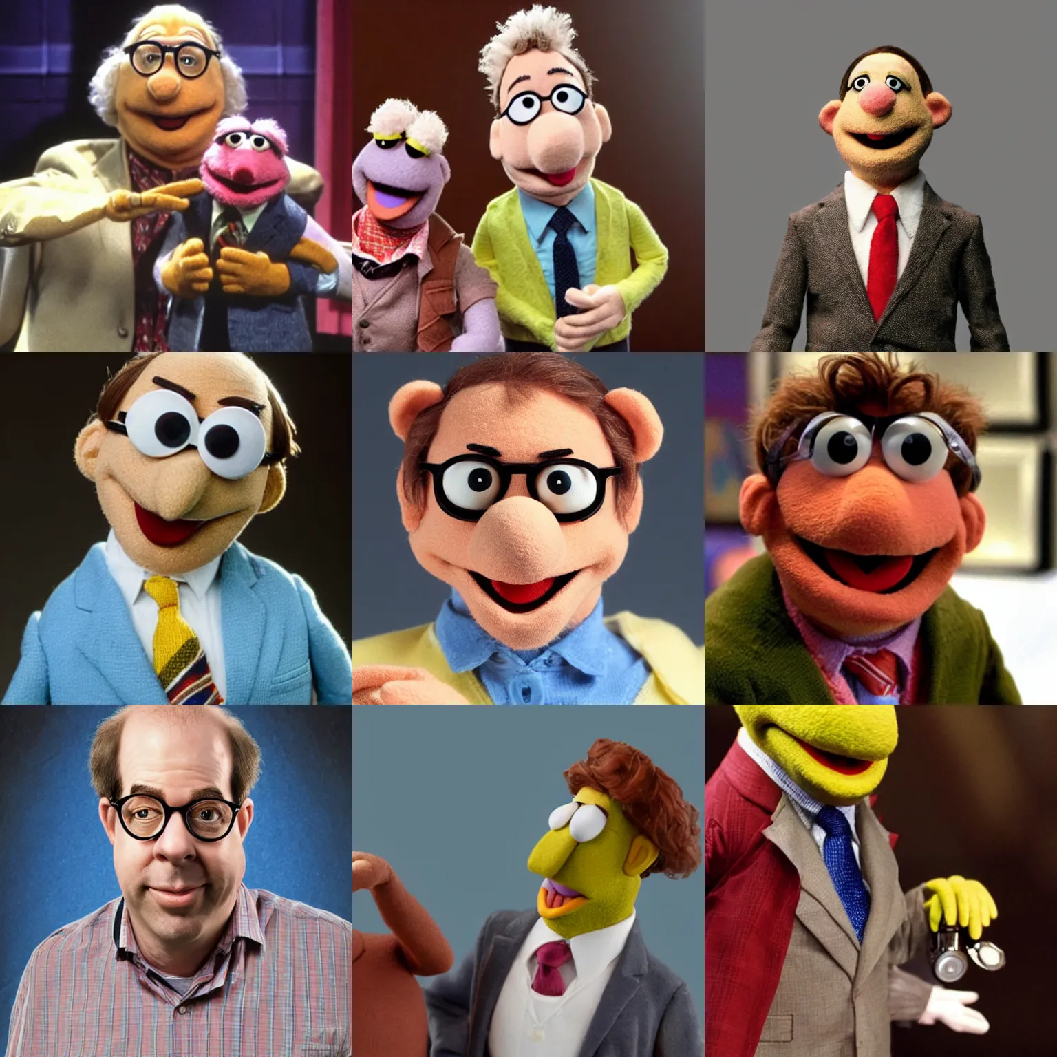 Prompt: stephen tobolowsky as a muppet