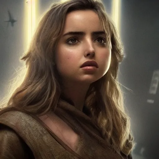 Image similar to Ana de Armas as a jedi in star wars