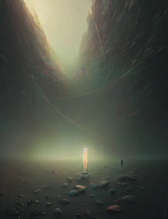 Image similar to liminal space, artwork by tooth wu and wlop and beeple and greg rutkowski