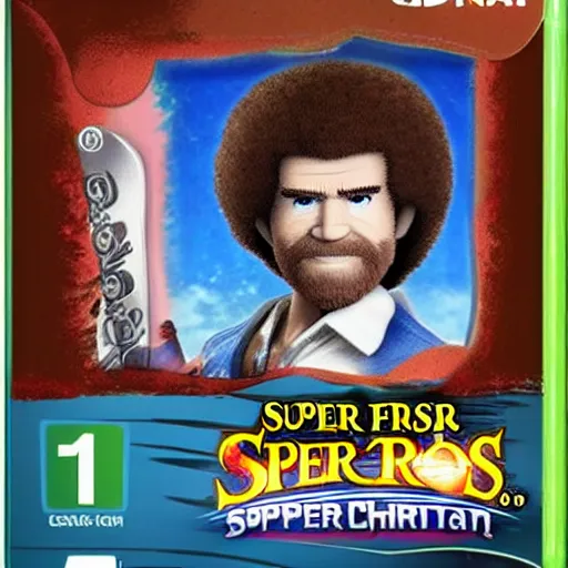 Image similar to Bob Ross character reveal for Super Smash bros ultimate