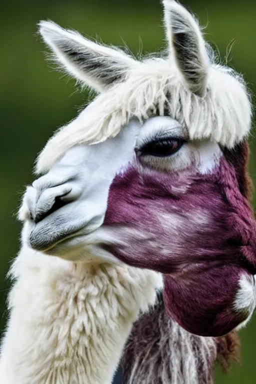 Image similar to A llama with the features of Boris Johnson