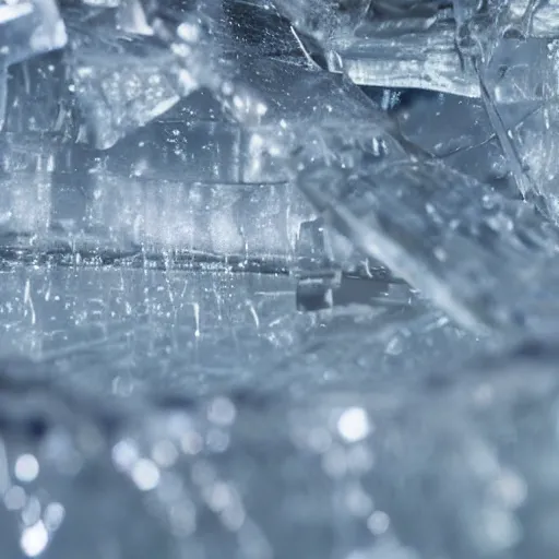 Image similar to see through clear sheet of ice sheet of ice in front of face behind ice 80mm close up