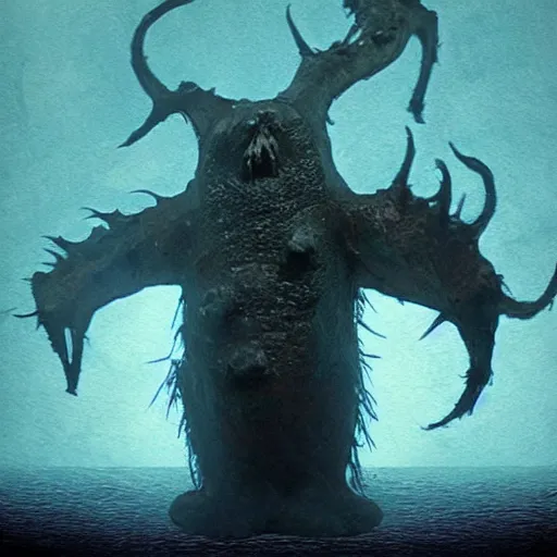 Image similar to unique monster from the abyss. interdimensional caretaker of the fallen. photo.