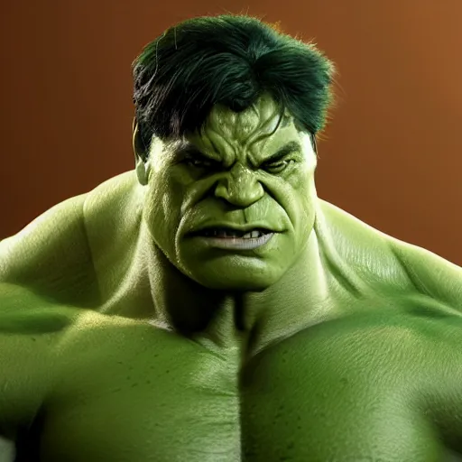 Image similar to mark rufalo as hulk, render, octane render,