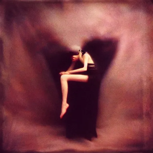 Image similar to kodak portra 4 0 0, wetplate, photo of a surreal artsy dream scene,, girl, weird fashion, photographed by paolo roversi style