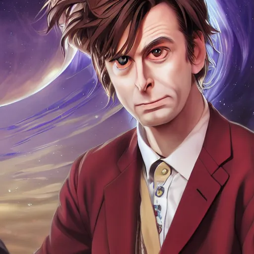 Prompt: The Tenth Doctor as a Beautiful Anime Girl, Beautiful Anime Girl, Beautiful Anime Girl, Looking into the camera, detailed, centered, digital painting, artstation, concept art, donato giancola, Joseph Christian Leyendecker, WLOP, Boris Vallejo, Breathtaking, 8k resolution, extremely detailed, beautiful, establishing shot, artistic, hyperrealistic, beautiful face, octane render, cinematic lighting, dramatic lighting, masterpiece