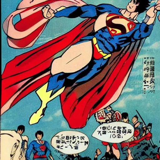 Image similar to japanese superman