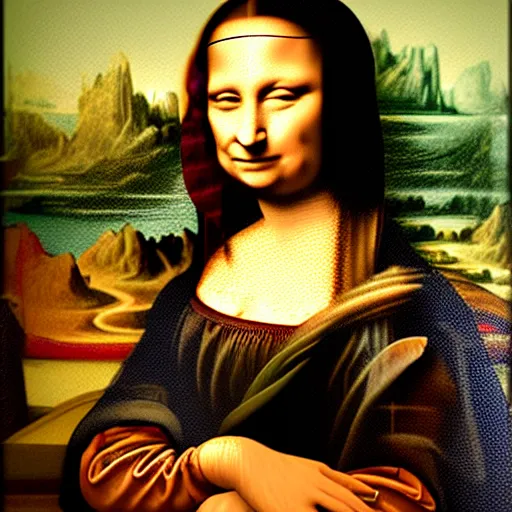 Image similar to Donald Trump in the style of the mona lisa