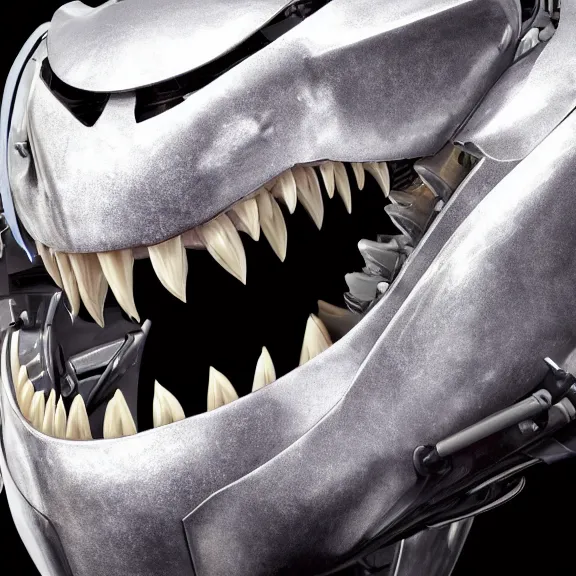 Image similar to close up detailed mawshot of a perfect elegant beautiful stunning anthropomorphic hot robot mecha female dragon, with sleek silver metal armor, glowing OLED visor, looking the camera, eating camera pov, open dragon maw being highly detailed and living, pov camera looking into the maw, food pov, micro pov, prey pov, vore, dragon vore, digital art, pov furry art, anthro art, furry, warframe art, high quality, 8k 3D realistic, dragon mawshot art, maw art, macro art, micro art, dragon art, Furaffinity, Deviantart, Eka's Portal, G6