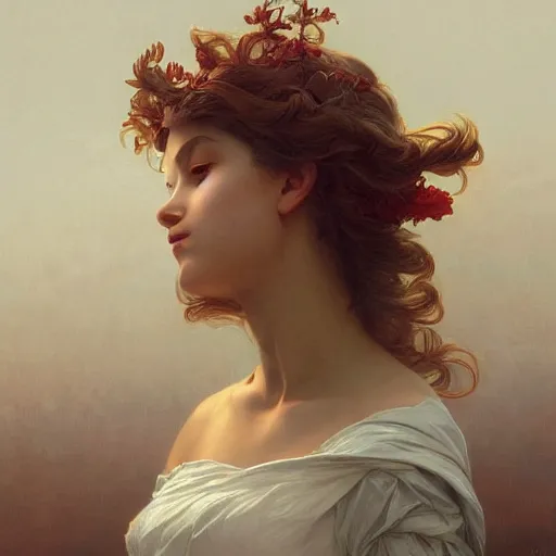 Prompt: clouds on the horizon intricate, elegant, highly detailed, digital painting, artstation, concept art, smooth, sharp focus, illustration, art by artgerm and greg rutkowski and alphonse mucha and william - adolphe bouguereau