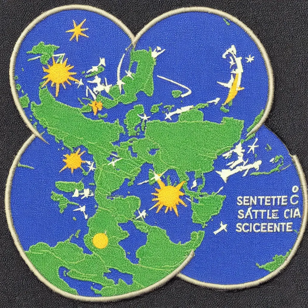 Image similar to centre for satellite data in environmental science logo mission patch