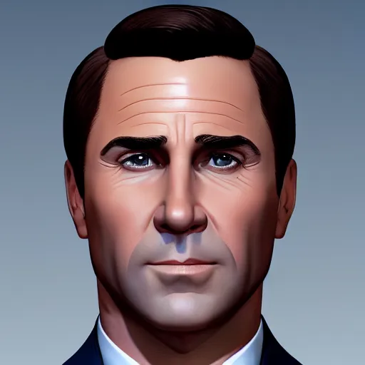 Image similar to A highly detailed award winning masterpiece portrait of Sterling Archer, ultra realistic, artstation, 4k