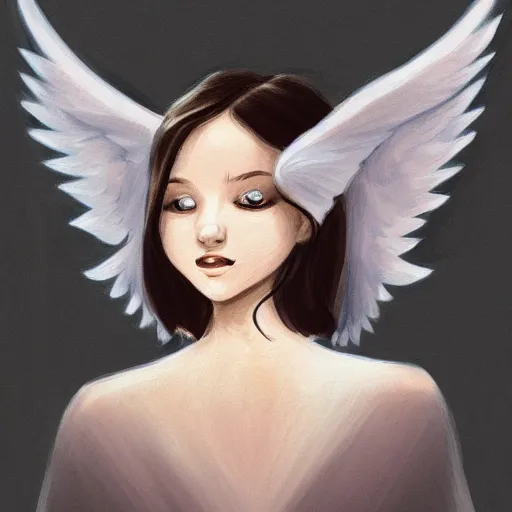 Prompt: angel, character portrait by Jason Nguyen