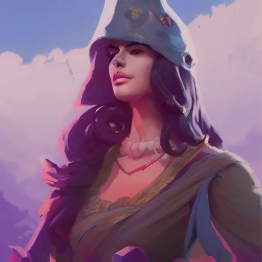 Image similar to beautiful female portrait, maya ali mage, gloomhaven, dynamic lighting, gaudy colors, octane render aesthetic, matte painting concept art, official fanart behance hd artstation by jesper ejsing, by rhads and makoto shinkai and lois van baarle and ilya kuvshinov and rossdraws