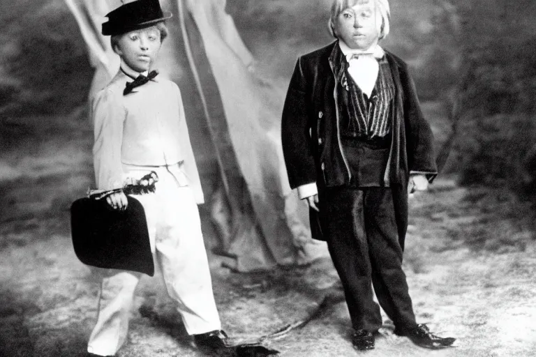 Image similar to Film still of Dwane Johnson as Little Lord Fauntleroy