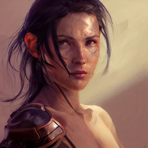 Image similar to tattoo design, a professional painting of a beautiful young female, partially clothed in battle armor, olive skin, long dark hair, beautiful bone structure, symmetrical facial features, intricate, elegant, digital painting, concept art, smooth, sharp focus, illustration, from Metal Gear, by Ruan Jia and Mandy Jurgens and Greg Rutkowski and Artgerm and William-Adolphe Bouguerea and artgerm, cat girl, anime