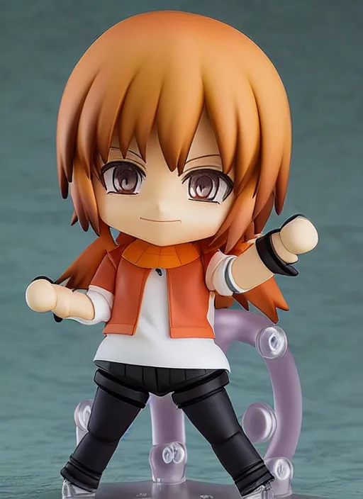 Image similar to an anime nendoroid of rock and marty figurine, detailed product photo