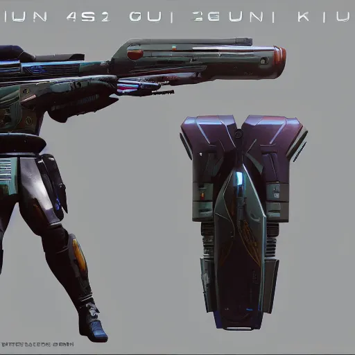 Prompt: scifi gun 4k artstation deviantart destiny2 kaeveric