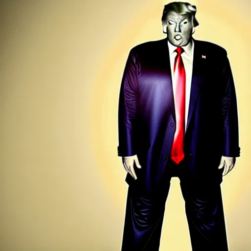 Image similar to a film still of obese donald trump on my 6 0 0 lb life, hyper realism, photo, 8 k