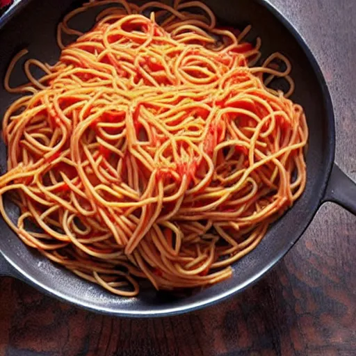 Image similar to cannibal spaghetti,