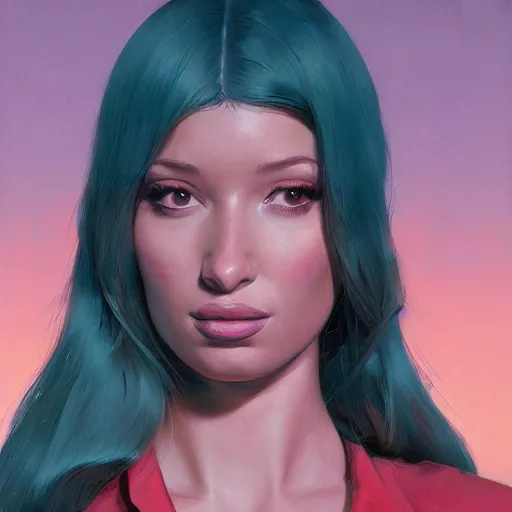 Image similar to 4k headshot of thicc Iggy azalea from Macfarlane comics, killing with green fire by Craig Mullins, ilya kuvshinov, krenz cushart, epic , artgerm trending on artstation by Edward Hopper and Dan Mumford and WLOP and Rutkovsky, beksinski carl spitzweg moebius and tuomas kocar, intricate artwork by caravaggio, Unreal Engine 5, Lumen, Nanite , 4K headshot of godlike clown with defined arms and open hands and bloody clothes with giant mandala wings , intricate face , flawless anime cel animation by Kentaro Miura, psychedelic , highly detailed upper body , professionally post-processed , beautiful, scary, symmetry accurate features, epic, octane rendered, anime masterpiece, accurate