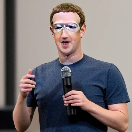 Image similar to mark zuckerberg offering you a coaster cup coaster