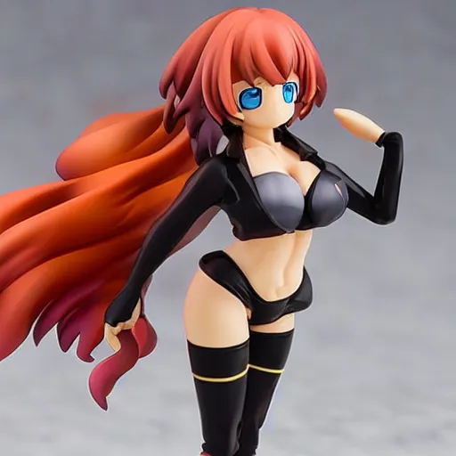 Prompt: anime pvc figure by good - smile, beach girl