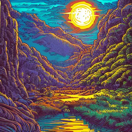 Image similar to art by dan mumford