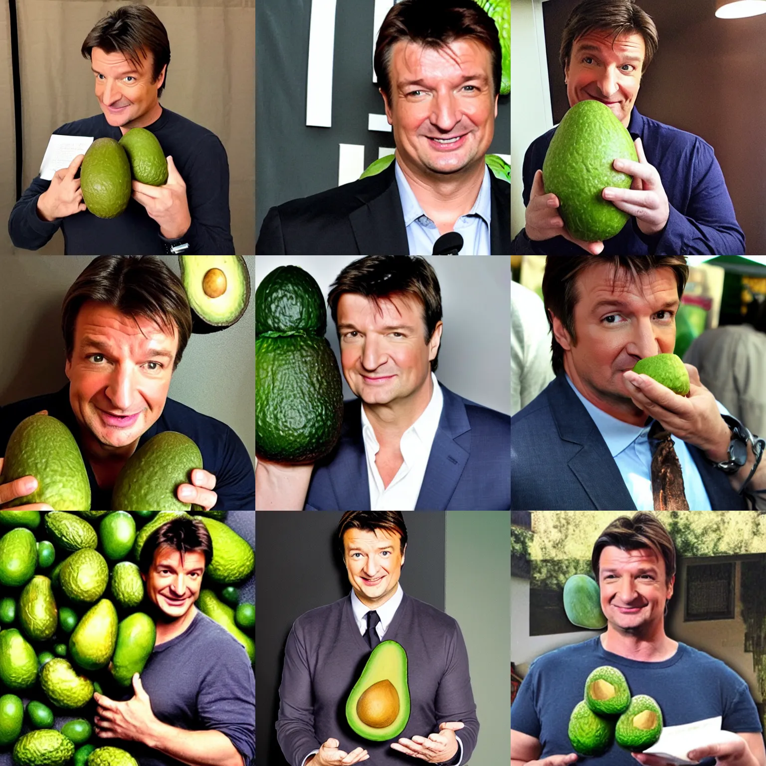 Prompt: nathan fillion is an avocado