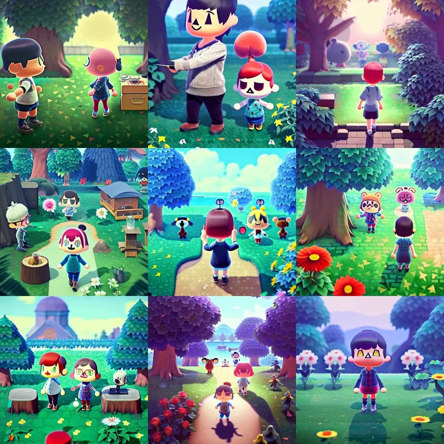 Prompt: animal crossing, by tom bagshaw and ilya kuvshinov, rtx rendering, octane render 1 2 8 k, maya, extreme high intricate details by wlop, digital anime art by ross tran, medium shot, composition by sana takeda, dramatic lighting by greg rutkowski