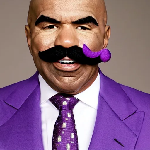 Image similar to purple mustache steve harvey