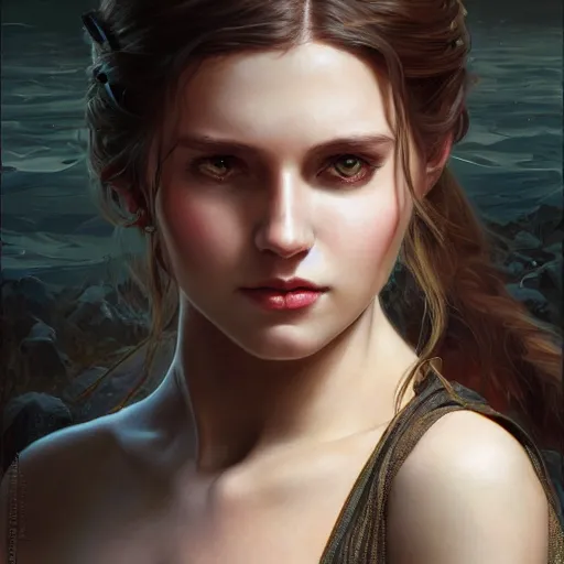 Prompt: Isabella, child of dark, highly detailed, digital painting, artstation, concept art, smooth, sharp focus, illustration, Unreal Engine 5, 8K, art by artgerm and greg rutkowski and alphonse mucha