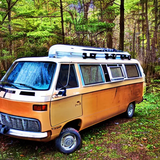 Prompt: Matt Foley living in a van down by the River, EOS 5D, ISO100, f/8, 1/125, 84mm, RAW Dual Pixel, Dolby Vision, HDR, Adobe, AI Enhanced