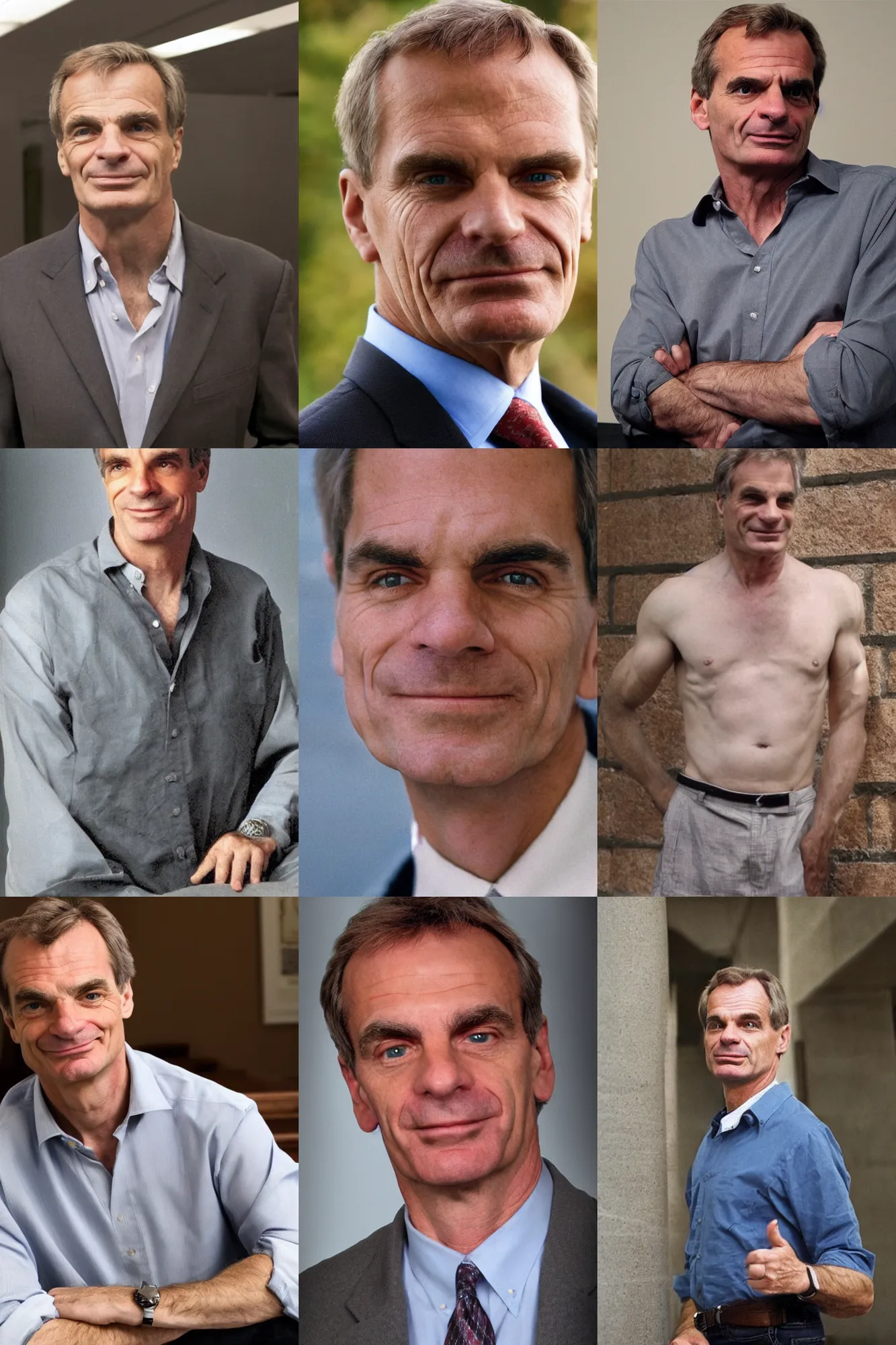 Prompt: photo of philosopher william lane craig, smooth muscular, spartacus still