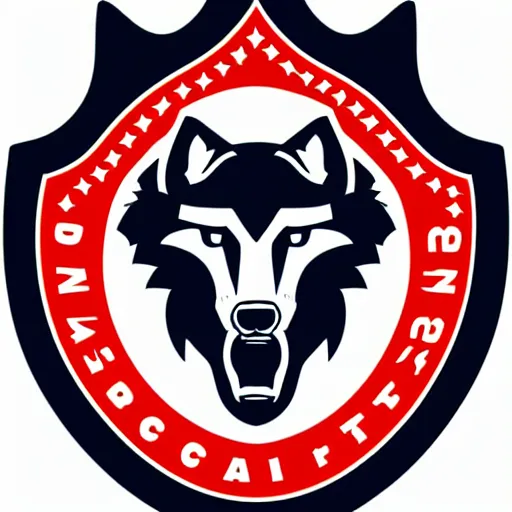 Image similar to nfl logo detailed vector wolf