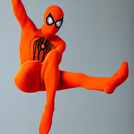 Image similar to orange spiderman