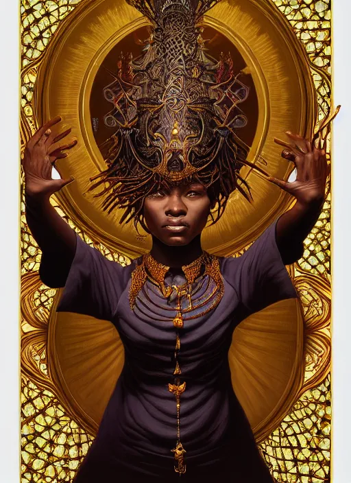 Image similar to : before alvarius , fantasy magic,  , intricate, sharp focus, illustration, highly detailed, digital painting, concept art, jahbu art and Paul lewin and kehinde wiley, masterpiece