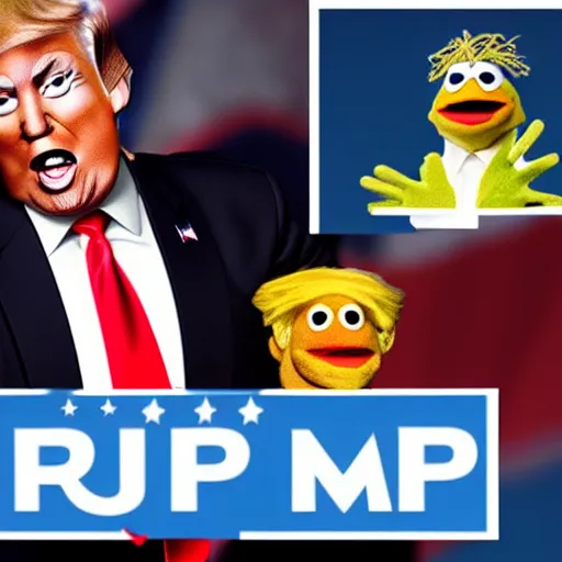 Prompt: Donald Trump as a Muppet