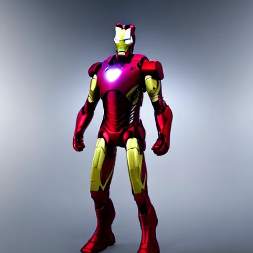 Image similar to still photo of futuristic bleeding edge iron man suit, highly detailed, photorealistic portrait, bright studio setting, studio lighting, crisp quality and light reflections, unreal engine 5 quality render