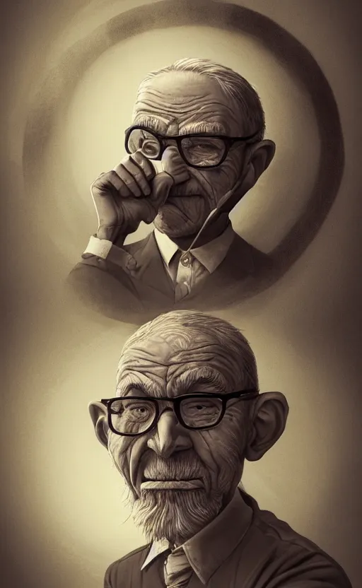 Image similar to old man doing hard work with their mask, do what we can, then leave it to god, non fiction, center of interest, left align, right align, stability, intricate, elegant, 8 k uhd, highly details object, justify content center, artstation, concept art, matte, sharp focus, illustration, art by paul lung