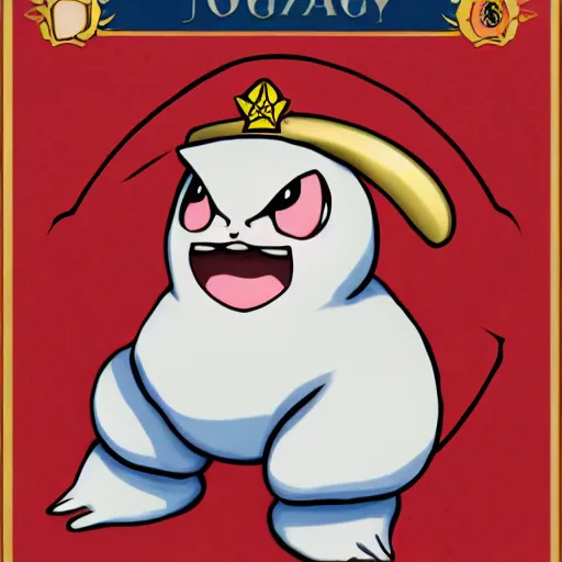 Prompt: jigglypuff as a soviet admiral ; official portrait