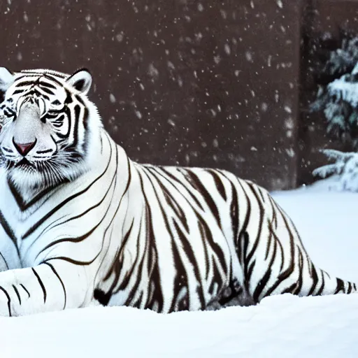 white tiger in the snow | Stable Diffusion | OpenArt