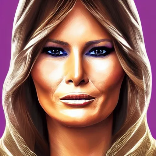 Image similar to digital painting of melania trump in harry potter, fantasy, highly, detailed, realistic, intricate