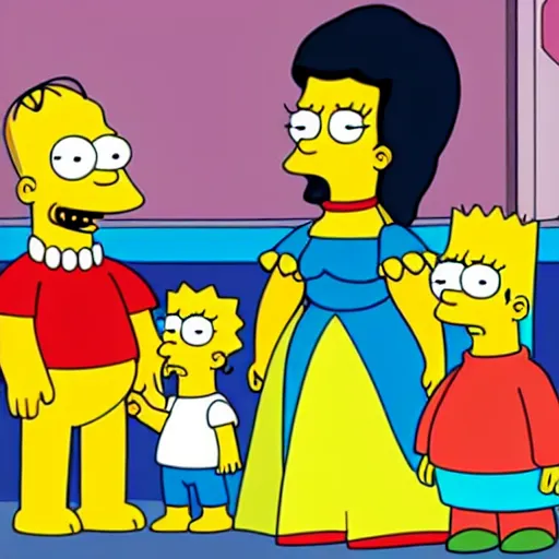 Image similar to kim kardashian in the simpsons super high quality 4k HD