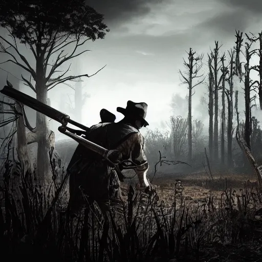 Image similar to hunt showdown wallpaper fire