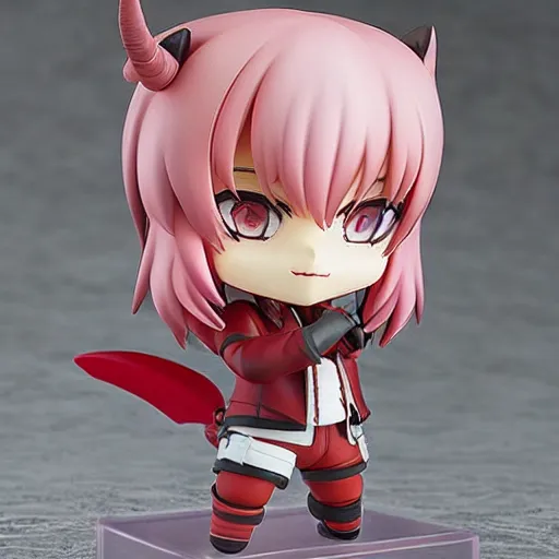 Prompt: devil as nendoroid, figurine, detailed product photo kodak