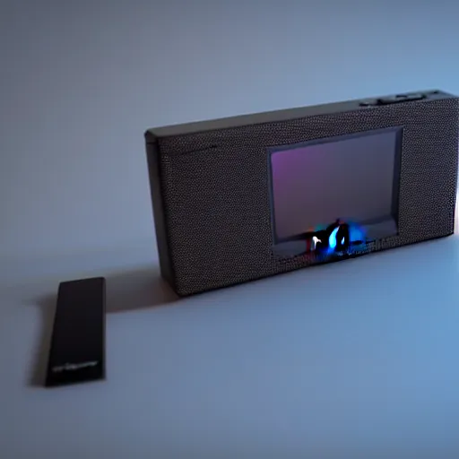 Prompt: an isometric cute 3 d low - poly render of a sony walkman, soft lighting, unreal engine 5