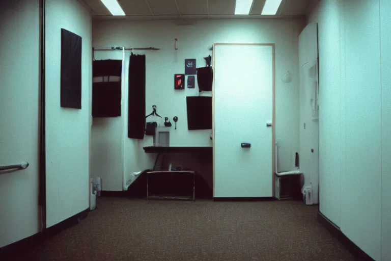 Prompt: scp in backrooms, cinematic shot, cinestill 800 t